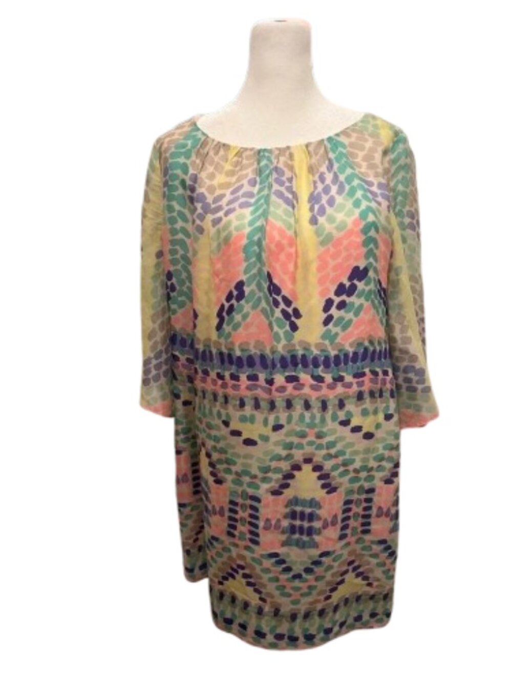 Shoshanna Multicolor Dot Print Fit & Flare Dress Size 2
